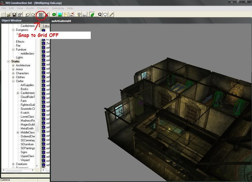 Snap to Grid for Beginners Construction Set Basics TES Alliance